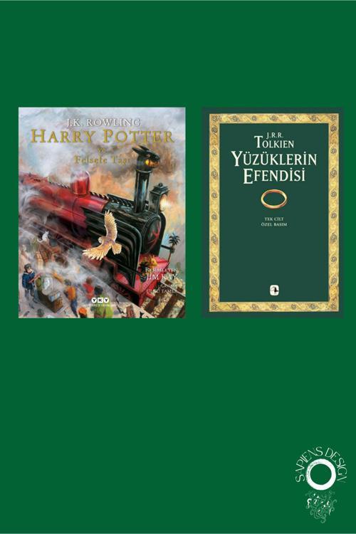 Metis Yayınları Yüzüklerin Efendisi Tek Cilt + Harry Potter Ve Felsefe Taşı – 1 (Resimli Özel Baskı)