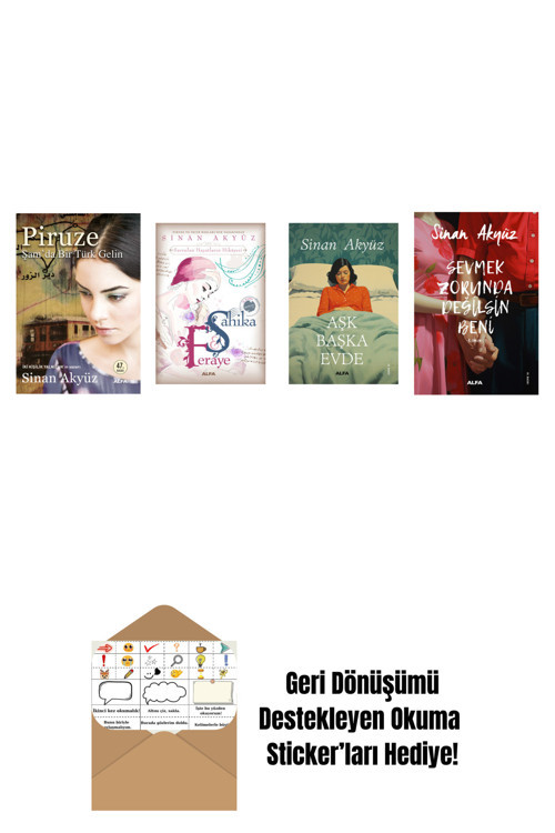 Alfa Yayıncılık Sinan Akyüz 4 Kitap Set + Okuma Sticker'Ları