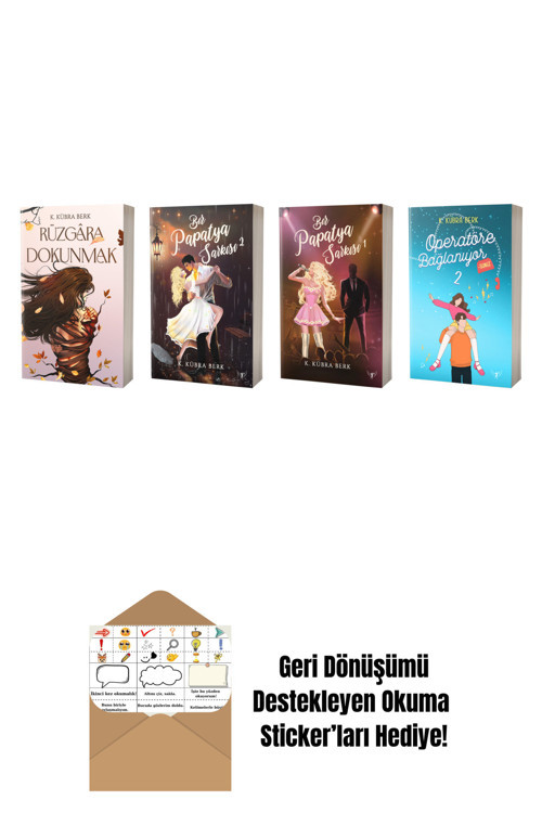 Artemis Yayınları K. Kübra Berk 4 Kitap Set + Okuma Sticker'Ları