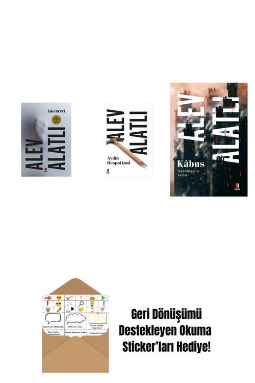 Everest Yayınları İşkenceci + Aydın Despotizmi + Schrödinger'İn Kedisi 1 - Kâbus + Okuma Sticker'Ları