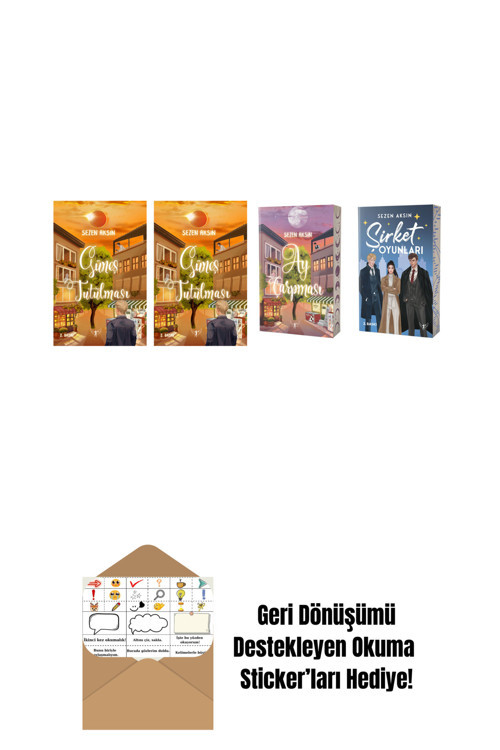 Artemis Yayınları Sezen Aksın 4 Kitap Set + Okuma Sticker'Ları