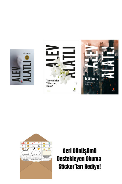 Everest Yayınları İşkenceci + Yaseminler Tüter Mi Hâlâ? + Schrödinger'İn Kedisi 1 - Kâbus + Okuma Sticker'Ları