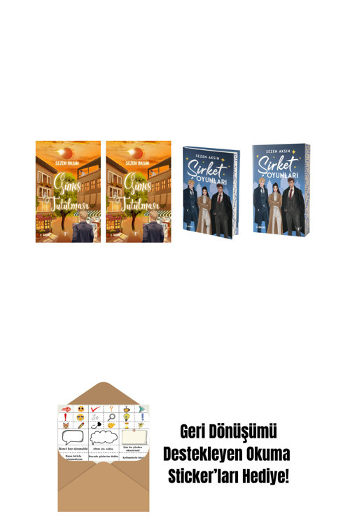 Artemis Yayınları Sezen Aksın 4 Kitap Set + Okuma Sticker'Ları