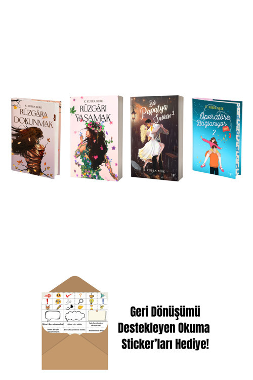 Artemis Yayınları K. Kübra Berk 4 Kitap Set + Okuma Sticker'Ları