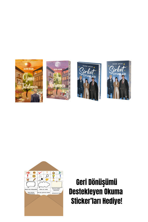 Artemis Yayınları Sezen Aksın 4 Kitap Set + Okuma Sticker'Ları