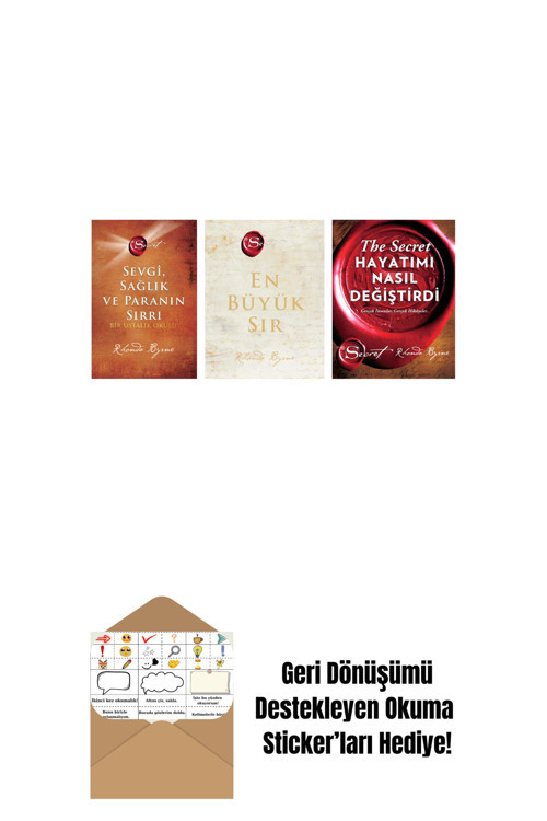 Artemis Yayınları Rhonda Byrne 3 Kitap Set + Okuma Sticker'Ları