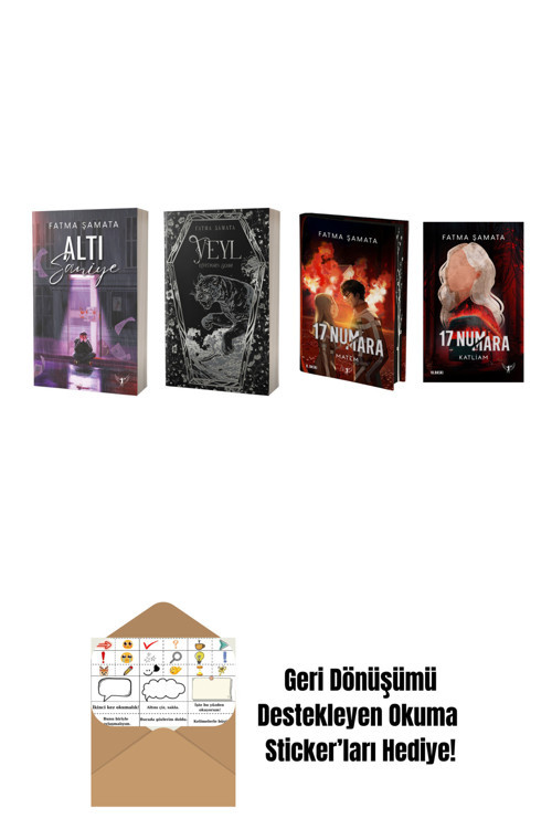 Artemis Yayınları Fatma Şamata 4 Kitap Set + Okuma Sticker'Ları