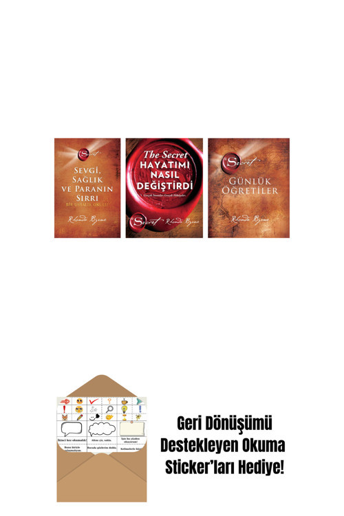 Artemis Yayınları Rhonda Byrne 3 Kitap Set + Okuma Sticker'Ları