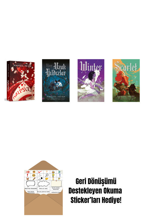 Artemis Yayınları Marissa Meyer 4 Kitap Set + Okuma Sticker'Ları