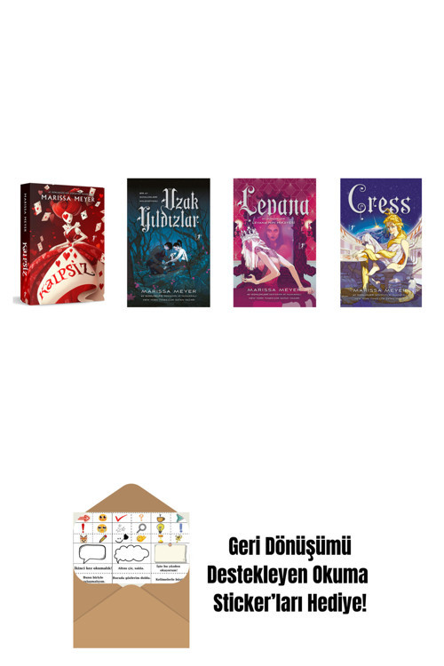 Artemis Yayınları Marissa Meyer 4 Kitap Set + Okuma Sticker'Ları