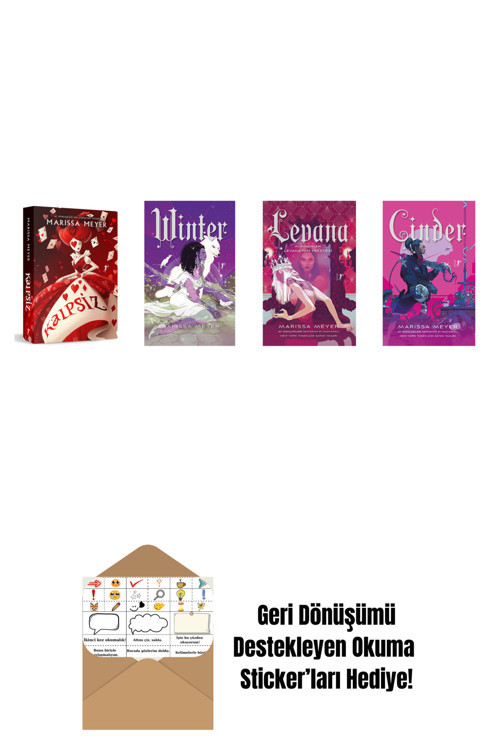 Artemis Yayınları Marissa Meyer 4 Kitap Set + Okuma Sticker'Ları