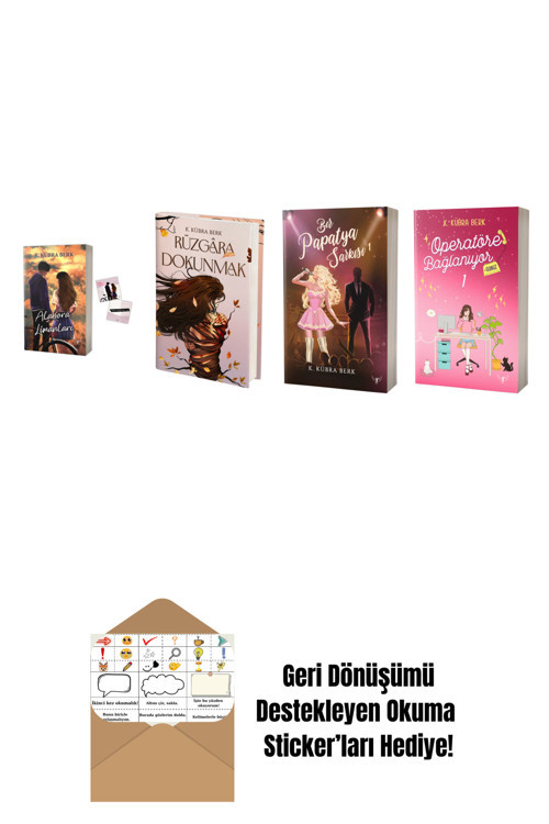 Artemis Yayınları K. Kübra Berk 4 Kitap Set + Okuma Sticker'Ları