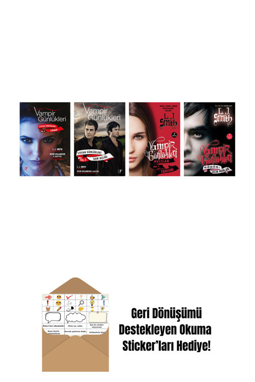 Artemis Yayınları L. J. Smith 4 Kitap Set + Okuma Sticker'Ları