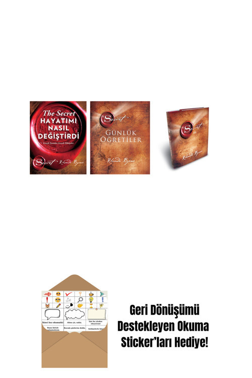 Artemis Yayınları Rhonda Byrne 3 Kitap Set + Okuma Sticker'Ları