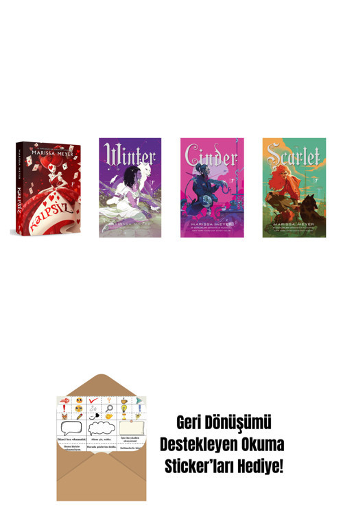 Artemis Yayınları Marissa Meyer 4 Kitap Set + Okuma Sticker'Ları