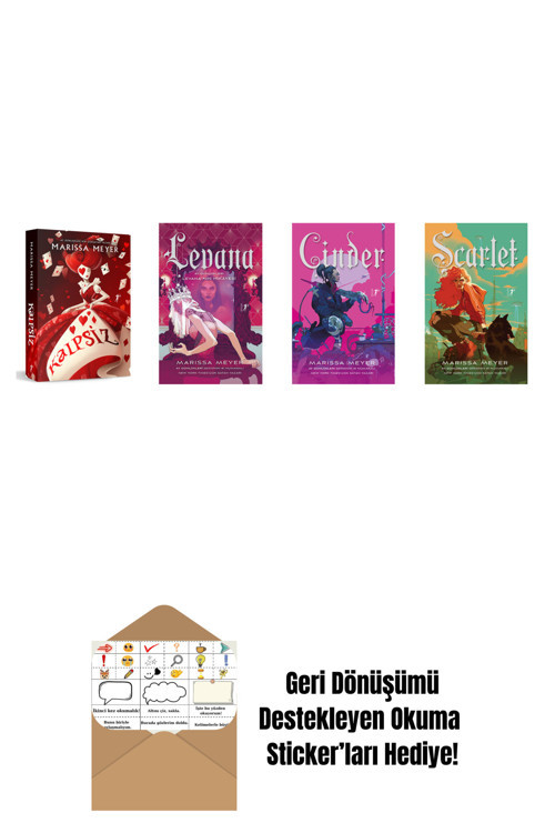 Artemis Yayınları Marissa Meyer 4 Kitap Set + Okuma Sticker'Ları