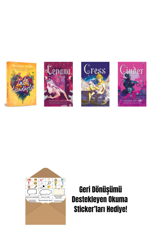 Artemis Yayınları Marissa Meyer 4 Kitap Set + Okuma Sticker'Ları