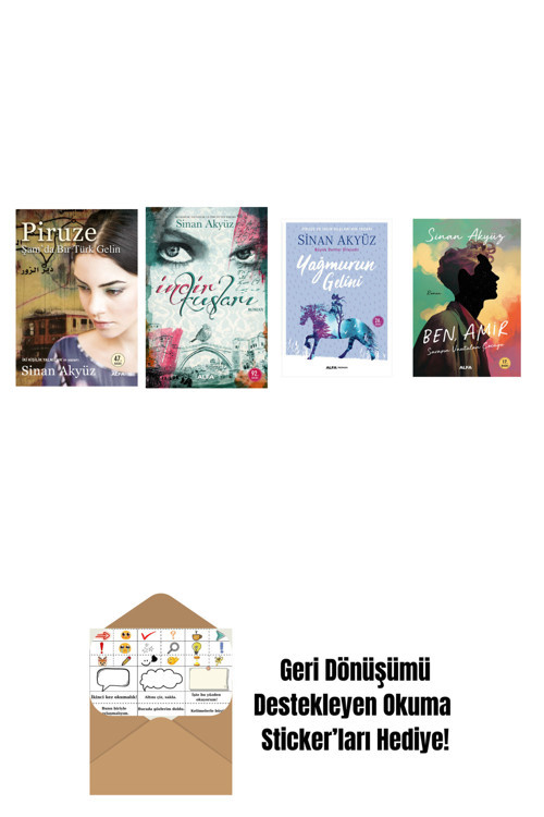 Alfa Yayıncılık Sinan Akyüz 4 Kitap Set + Okuma Sticker'Ları