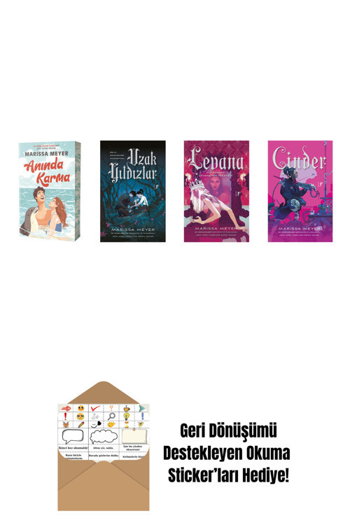 Artemis Yayınları Marissa Meyer 4 Kitap Set + Okuma Sticker'Ları
