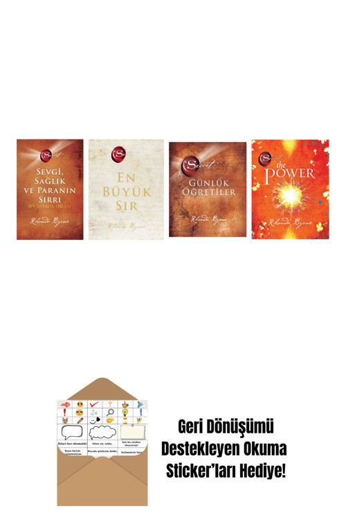 Artemis Yayınları Rhonda Byrne 4 Kitap Set + Okuma Sticker'Ları