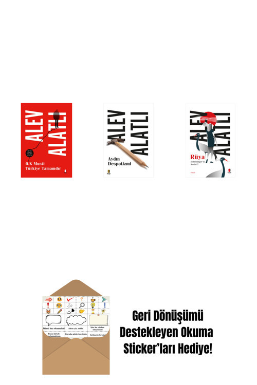 Everest Yayınları O.K. Musti Türkiye Tamamdır + Aydın Despotizmi + Schrödinger’İn Kedisi 2 - Rüya + Okuma Sticker'Ları