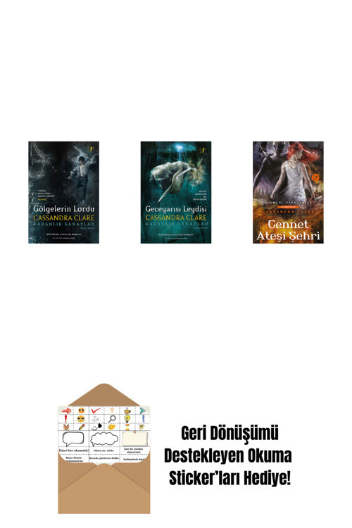 Artemis Yayınları Cassandra Clare 3 Kitap Set + Okuma Sticker'Ları