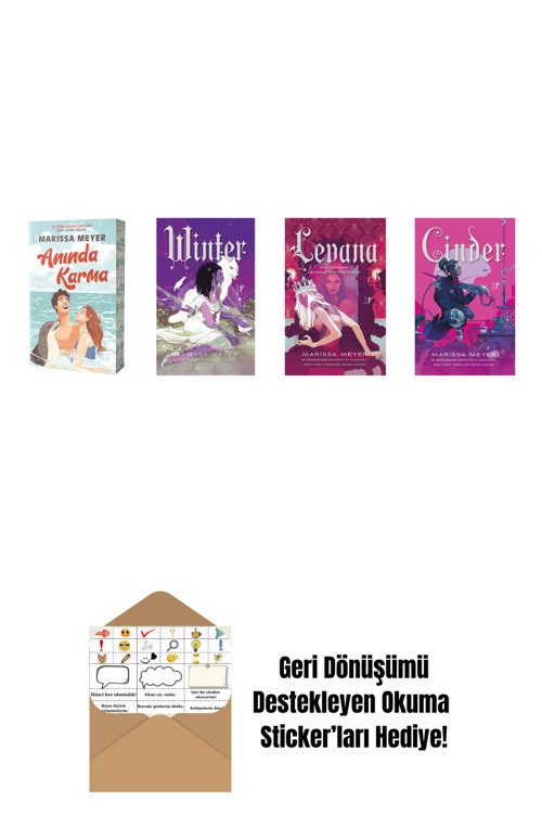 Artemis Yayınları Marissa Meyer 4 Kitap Set + Okuma Sticker'Ları