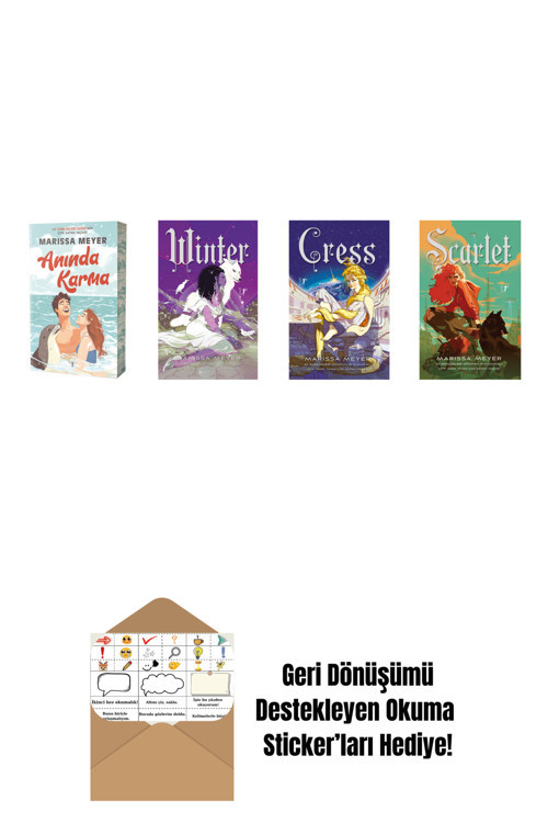 Artemis Yayınları Marissa Meyer 4 Kitap Set + Okuma Sticker'Ları