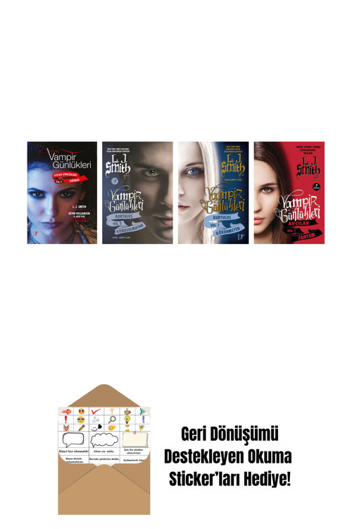 Artemis Yayınları L. J. Smith 4 Kitap Set + Okuma Sticker'Ları
