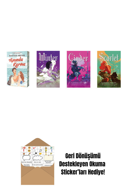 Artemis Yayınları Marissa Meyer 4 Kitap Set + Okuma Sticker'Ları