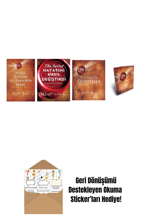 Artemis Yayınları Rhonda Byrne 4 Kitap Set + Okuma Sticker'Ları