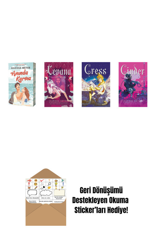 Artemis Yayınları Marissa Meyer 4 Kitap Set + Okuma Sticker'Ları