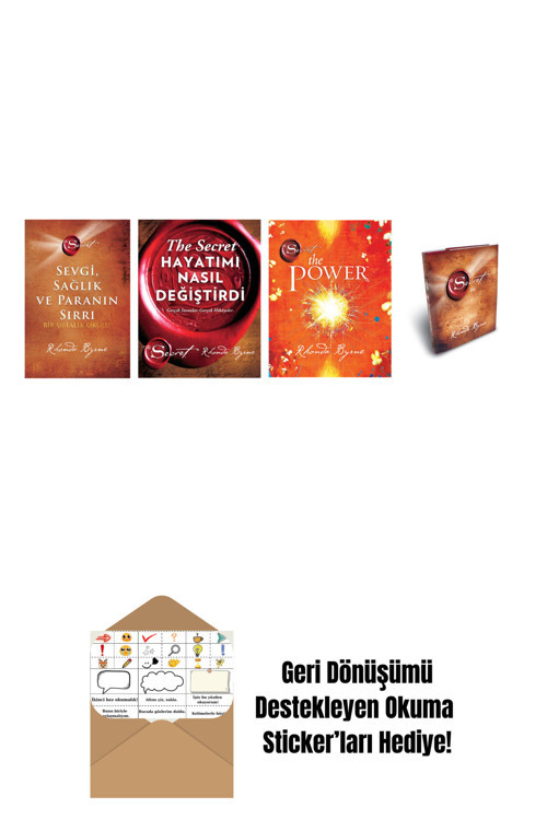 Artemis Yayınları Rhonda Byrne 4 Kitap Set + Okuma Sticker'Ları