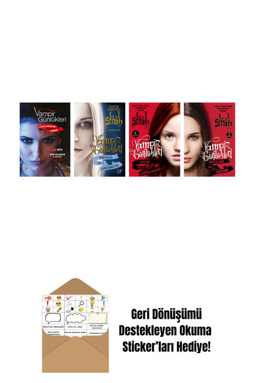 Artemis Yayınları L. J. Smith 4 Kitap Set + Okuma Sticker'Ları