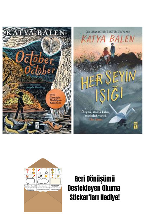 Timaş Yayınları Katya Balen 2 Kitap Seti + Okuma Sticker'Ları