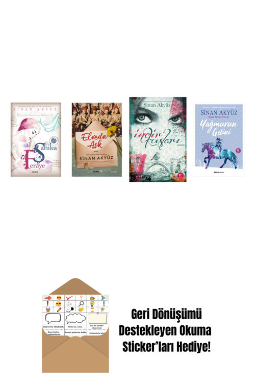 Alfa Yayıncılık Sinan Akyüz 4 Kitap Set + Okuma Sticker'Ları