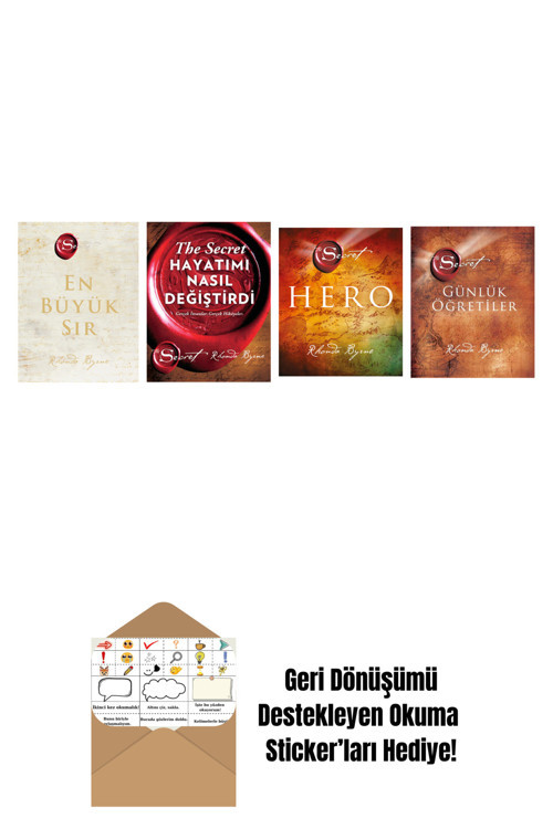 Artemis Yayınları Rhonda Byrne 4 Kitap Set + Okuma Sticker'Ları