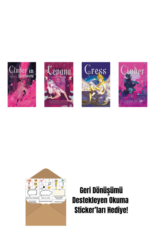 Artemis Yayınları Marissa Meyer 4 Kitap Set + Okuma Sticker'Ları