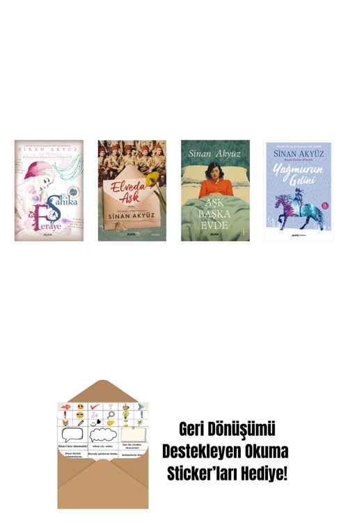 Alfa Yayıncılık Sinan Akyüz 4 Kitap Set + Okuma Sticker'Ları