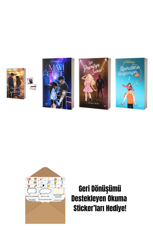 Artemis Yayınları K. Kübra Berk 4 Kitap Set + Okuma Sticker'Ları