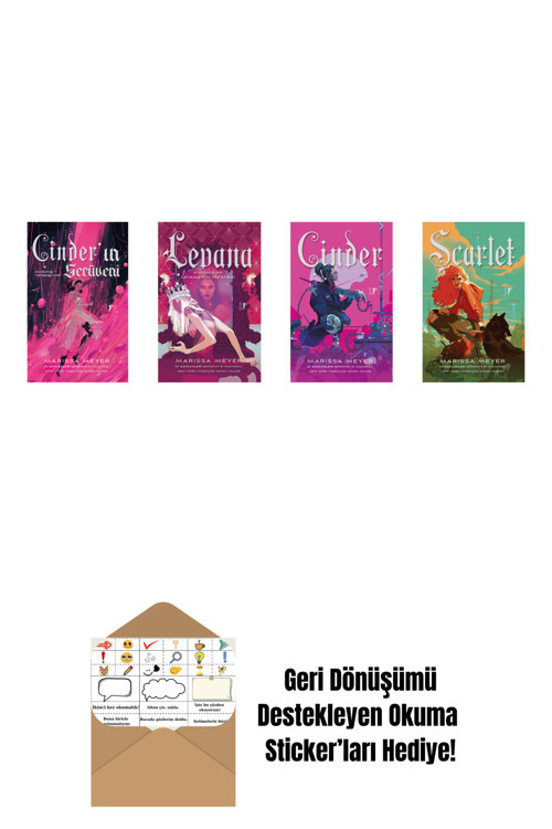 Artemis Yayınları Marissa Meyer 4 Kitap Set + Okuma Sticker'Ları