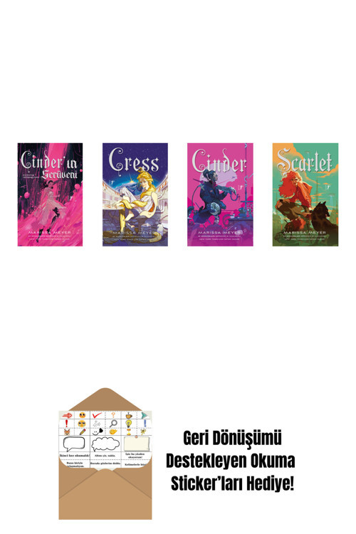 Artemis Yayınları Marissa Meyer 4 Kitap Set + Okuma Sticker'Ları
