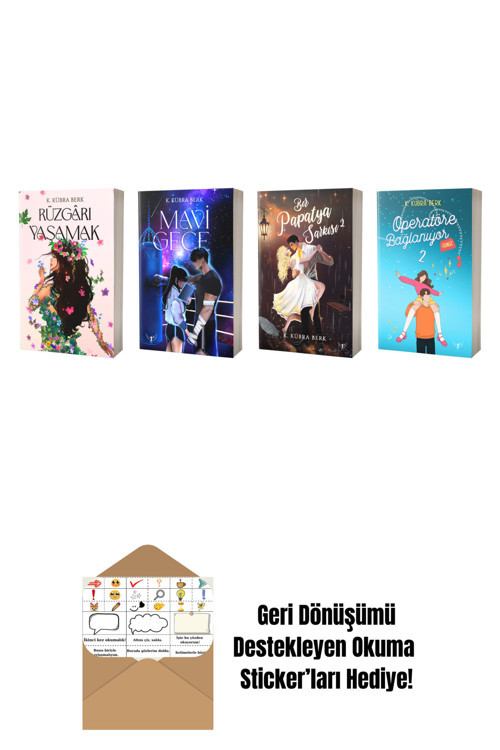 Artemis Yayınları K. Kübra Berk 4 Kitap Set + Okuma Sticker'Ları