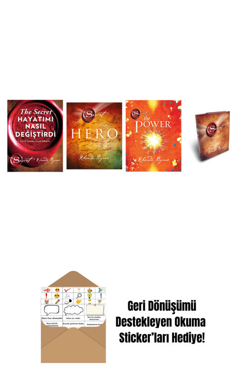 Artemis Yayınları Rhonda Byrne 4 Kitap Set + Okuma Sticker'Ları