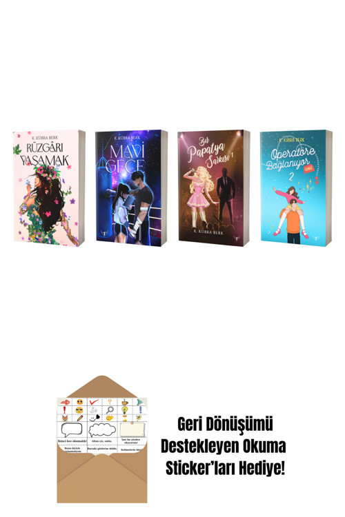 Artemis Yayınları K. Kübra Berk 4 Kitap Set + Okuma Sticker'Ları