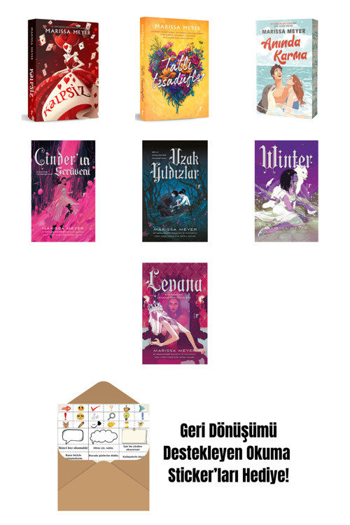 Artemis Yayınları Marissa Meyer 7 Kitap Set + Okuma Sticker'Ları