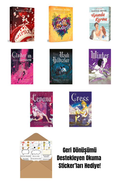 Artemis Yayınları Marissa Meyer 8 Kitap Set + Okuma Sticker'Ları