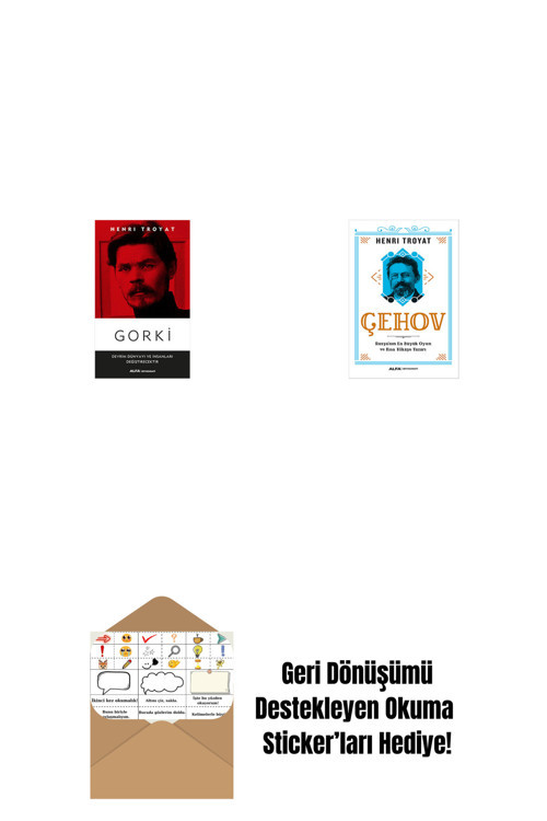 Alfa Yayıncılık Gorki + Çehov + Okuma Sticker'Ları