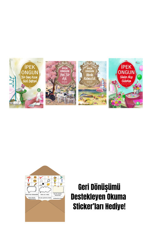 Artemis Yayınları İpek Ongun 4 Kitap Set + Okuma Sticker'Ları