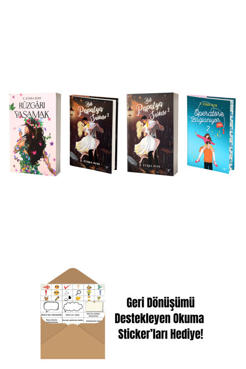 Artemis Yayınları K. Kübra Berk 4 Kitap Set + Okuma Sticker'Ları
